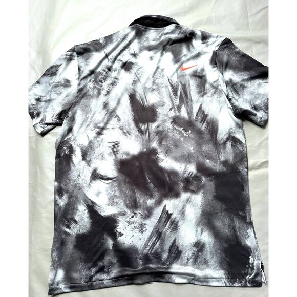 Nike Men's Medium Dri-Fit Tour Golf Polo White Black Grey FD5935-010 NEW - Picture 4 of 14